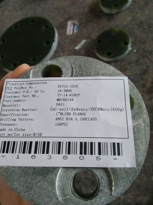 RTP-1 ফাইবারগ্লাস ফ্ল্যাঞ্জ ইপিডিএম গ্যাসকেট উপাদান সহ 120 ডিগ্রি তাপমাত্রা রেটিং